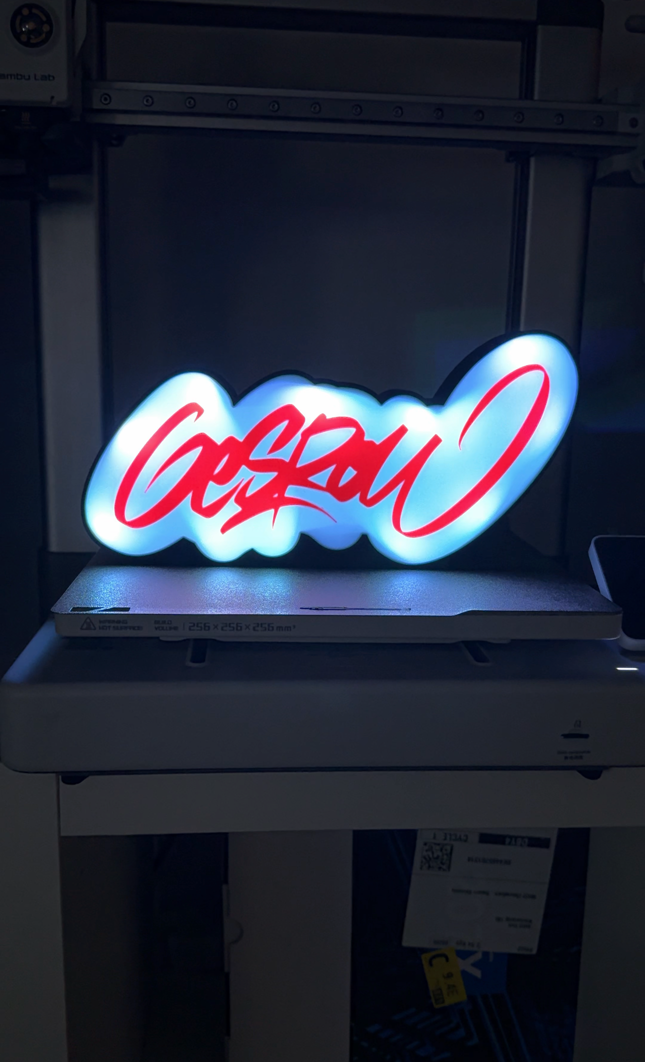 LED TagBox – Custom Lettering